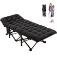 thumbnail image 1 of NAIZEA Folding Bed Cot with Mattress,Folding Camping Cot with Carry Bag, 75"L*28"W*14"H,Support 880lbs,Portable Rollaway Guest Sleeping Cot, 1 of 9