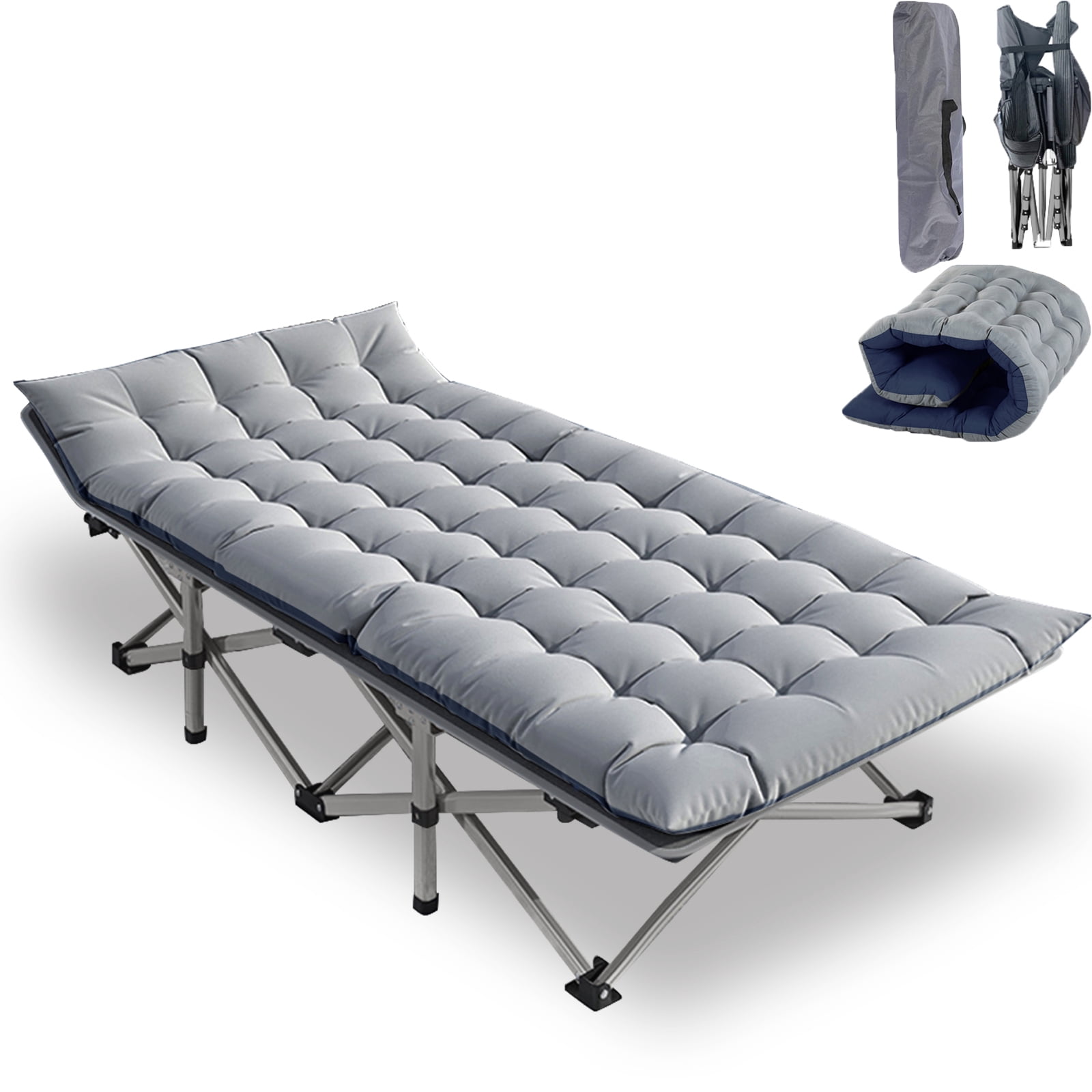 NAIZEA Folding Bed for Adult, Portable Camping Bed, Folding