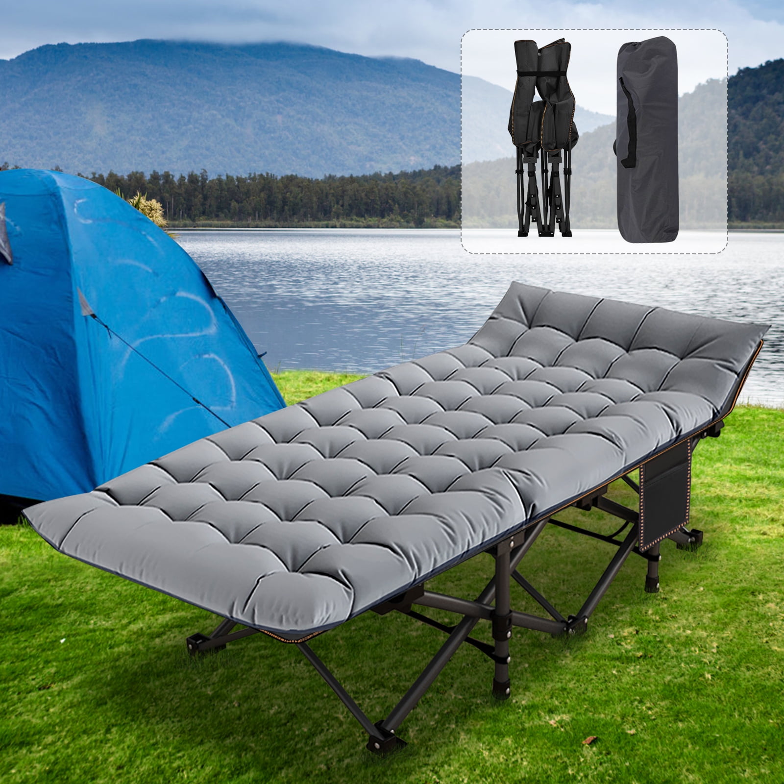 NAIZEA Folding Bed for Adults, Portable Rollaway Guest Bed Sleeping Cot