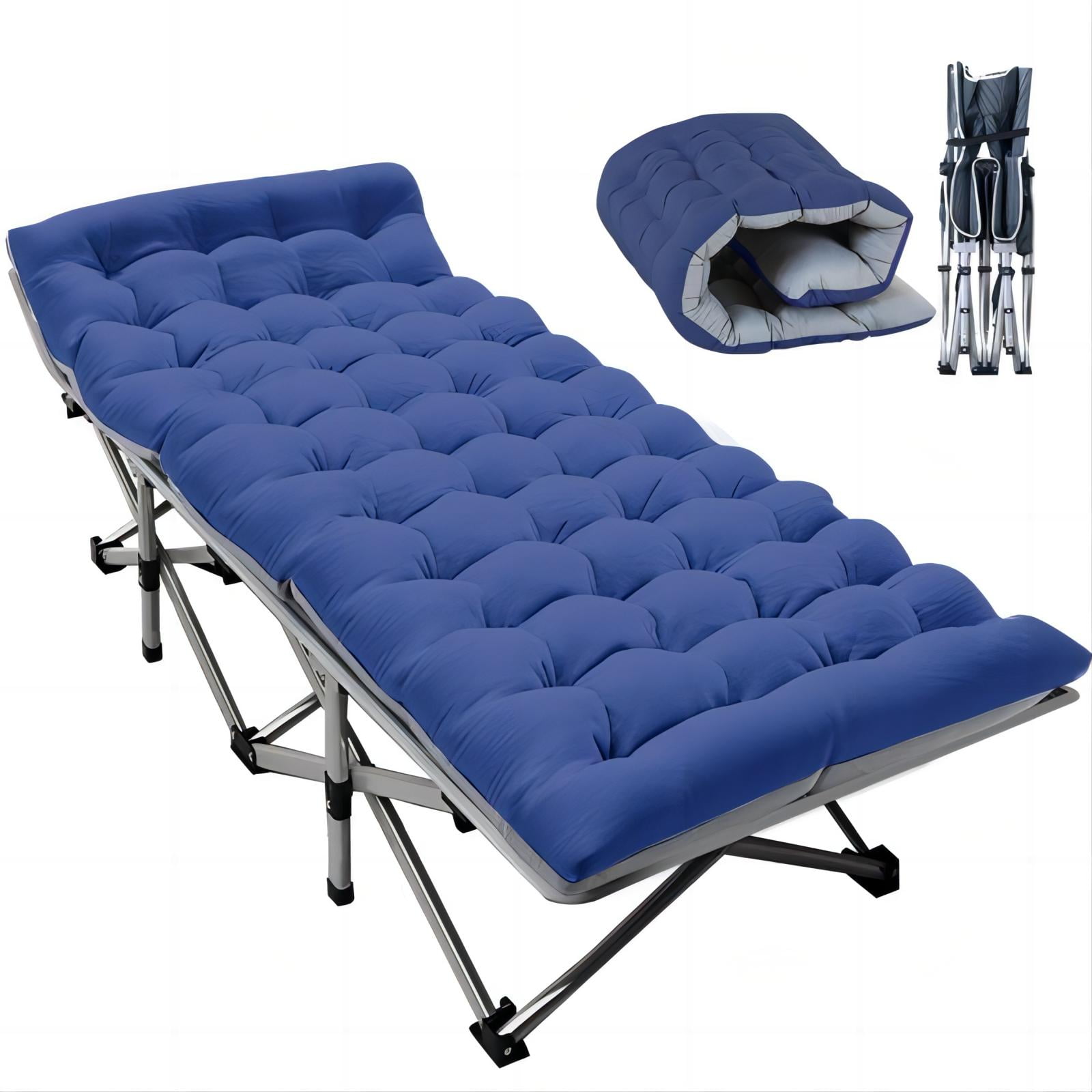 NAIZEA Folding Camping Cot,Adults Cot Beds with Pearl Mattress