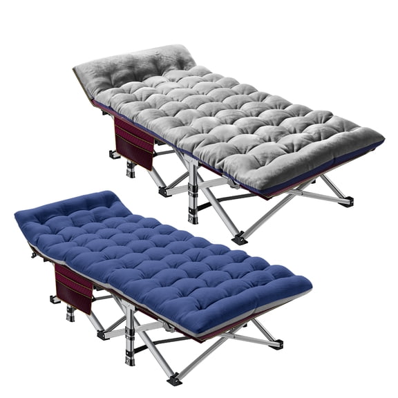 NAIZEA Folding Camping Cot,Adults Cot Beds with Pearl Mattress