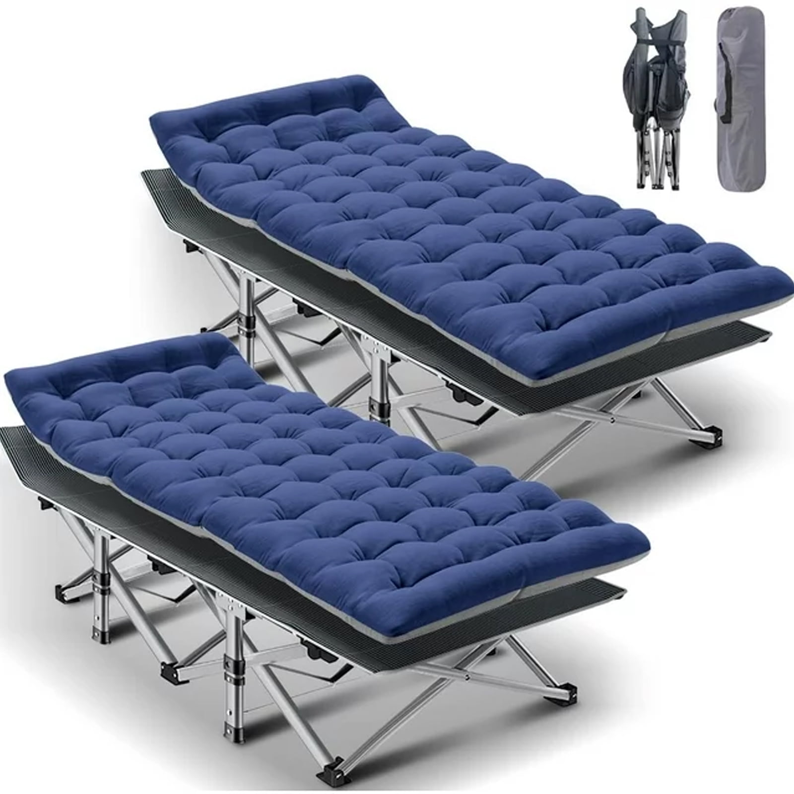 NAIZEA Folding Camping Cots for Adults Camping Bed Camp Cot Portable ...