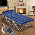 thumbnail image 2 of NAIZEA Heavy Duty Camping Cot For Adults – Folding Military Cot With Mattress & Bag, Supports 600lb 2 of 6