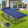 thumbnail image 1 of NAIZEA Folding Cots Bed for Adults ,Outdoor Camping Cot with Pearl Mattress & Carry Bag, 1 of 11