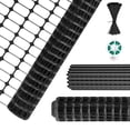 thumbnail image 1 of NAIZEA Garden Fence, Snow Fence 40 InX164 Ft,Plastic Safety Fence Plastic Mesh+50 Steel Stakes,Temporary Fencing with Stakes,Plastic Green Garden Fencing Roll Reusable Garden Fence for Pool,Lawn, 1 of 9