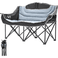 thumbnail image 1 of NAIZEA Oversized Camping Chair, XXXL Two Person Folding Loveseat Double Camping Chair, Heavy Duty Folding Chairs Moon Chair Lawn Chairs for Outdoor Sports, Camping, Patio, Picnics, Supports 990 LBS, 1 of 8
