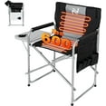 thumbnail image 1 of NAIZEA Oversized Directors Chair - Heated Camping Chair, Portable Folding Chairs for Adults Heavy Duty with Side Table,Pocket for Outdoor, Support 550lbs 2 Pack (Power Bank not Included), 1 of 9