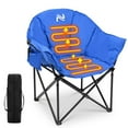 thumbnail image 1 of NAIZEA Oversized Heated Camping Chair, Patio Lounge Chairs with 3 Heat Levels, Portable Folding Heated Chair Round Moon Saucer Folding Lawn Chair Outdoor Chair for Camping, Lounge Patio, 1 of 9