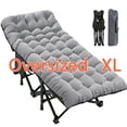 NAIZEA Oversized XL Folding Bed Cot with Mattress, Folding Camping Cot with Carry Bag, Portable
