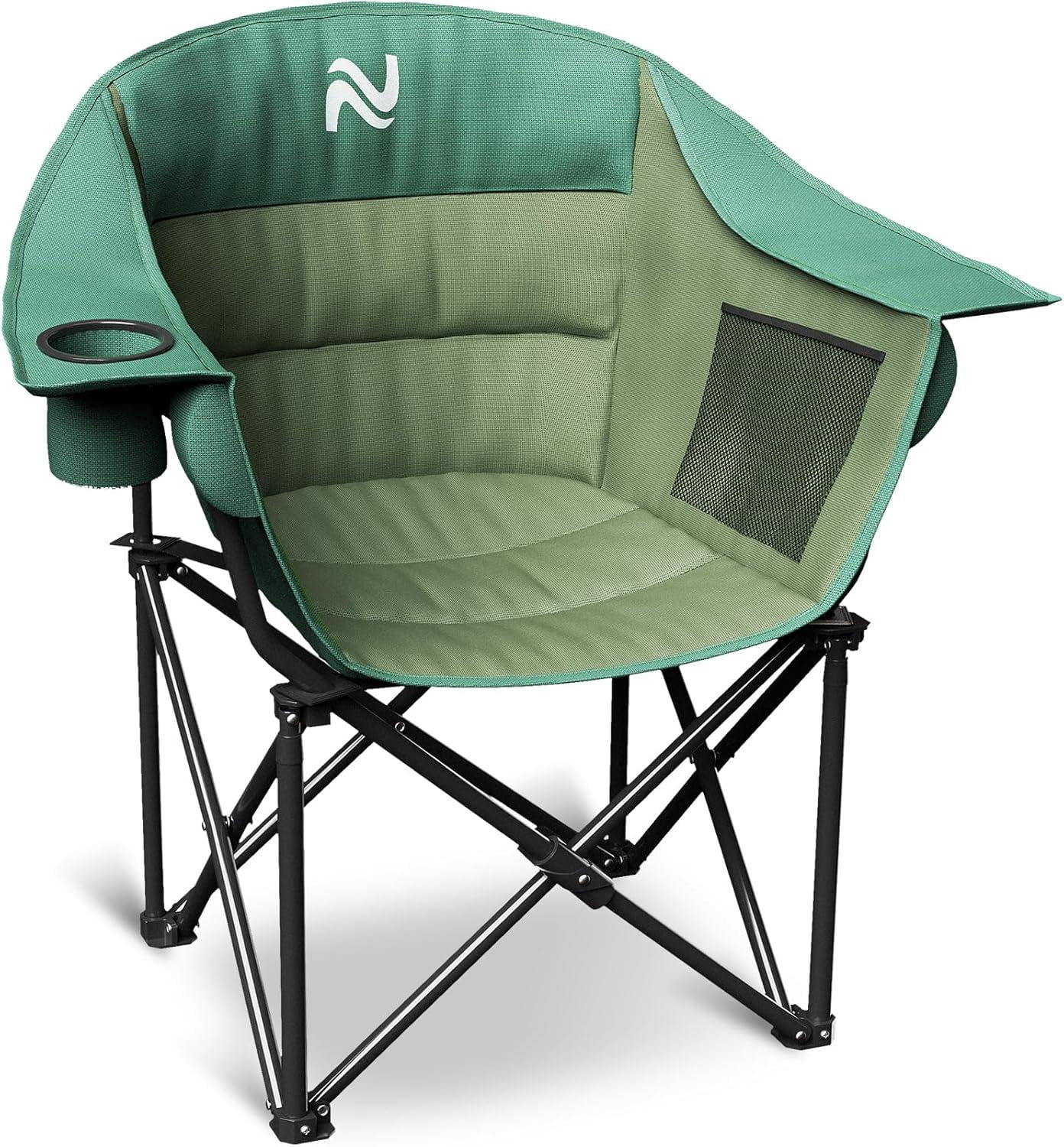 Outdoor Camping Chairs Folding/Portable/Adjustable reclining chair(Three-level adjustment), Side Pockets & Cup Holder,Carry Bag,Dark Blue
