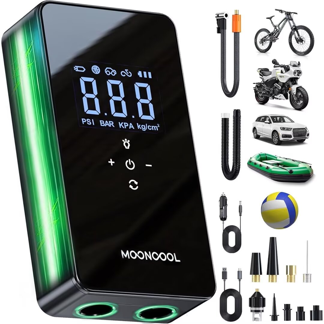 NAIZEA Tire Inflator Electric Portable Air Pump, 150 PSI Electric Auto