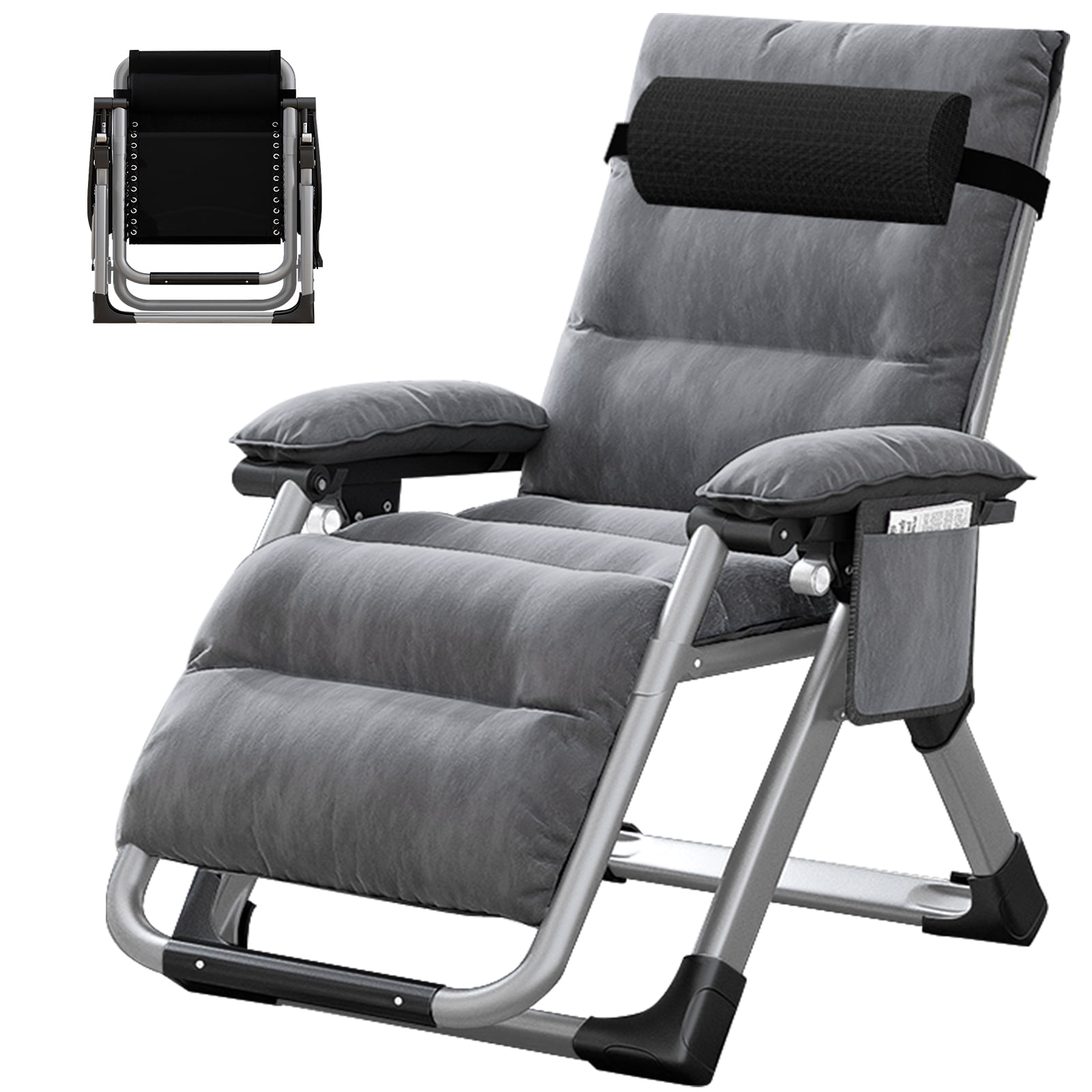 NAIZEA Zero Gravity Chair, Lawn Recliner, Folding Portable Reclining
