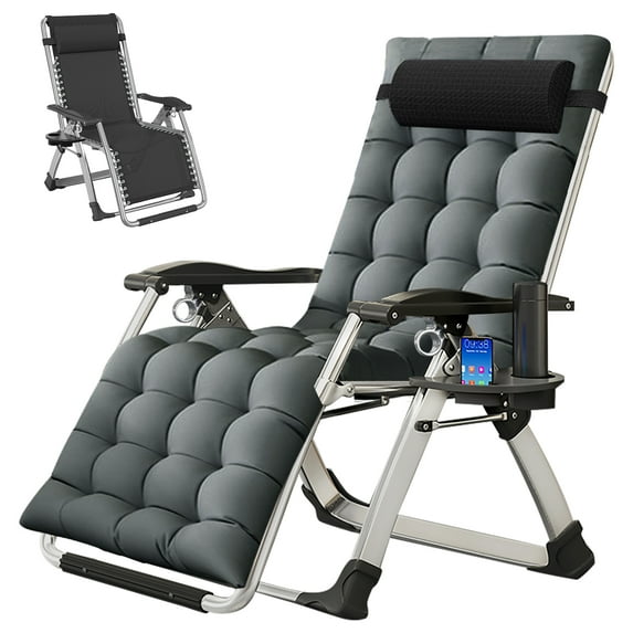 NAIZEA Zero Gravity Chair, Oversize Patio Chair,Lawn Chair Flolding Recliner Lounge Chair