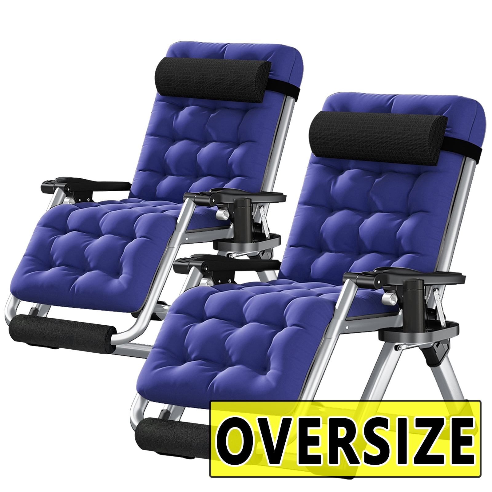NAIZEA Zero Gravity Chair Oversized XL, Foldable Portable Lawn Recliner