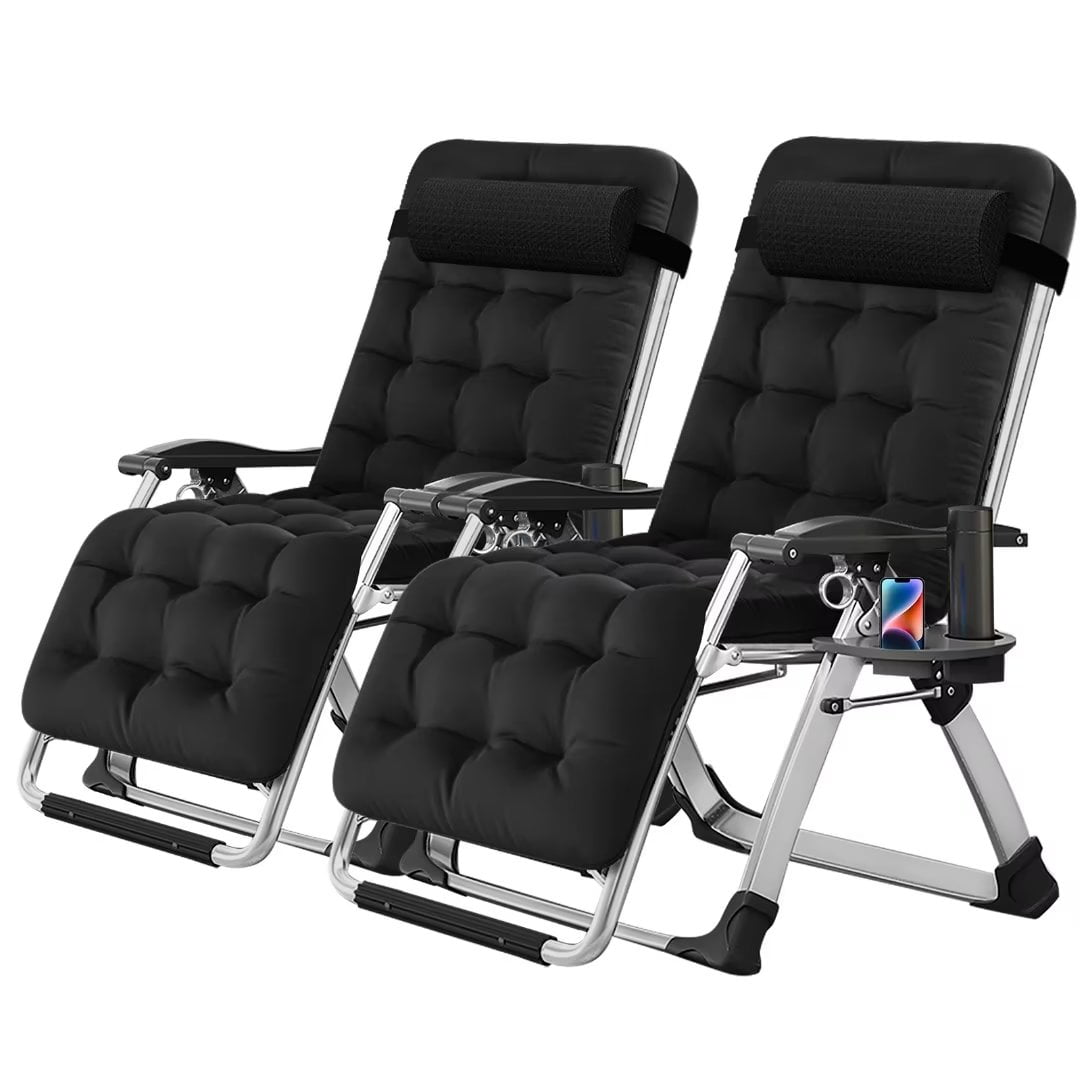 NAIZEA Zero Gravity Chair, Portable Folding Lawn Recliner with