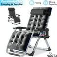 thumbnail image 1 of NAIZEA Zero Gravity Chair with Removable Cushion and Cup Holder, Black, 1 of 8