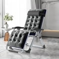 thumbnail image 1 of NAIZEA Zero Gravity Chairs Outdoor Oversized Folding Patio Lounge Chair with Mat,Tray,Pillow, 1 of 8