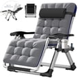 thumbnail image 1 of NAIZEA Zero Gravity Chairs Patio Chairs Lawn Lounge Chair Patio with Pillow and Cup Holder Patio Furniture Outdoor Adjustable Dining Reclining Folding Chairs for Deck Patio Beach Yard, 1 of 9