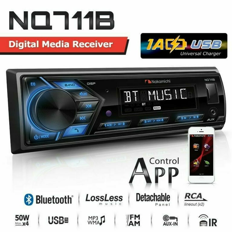 Universal 1 DIN Car Stereo With 4 Screen, Bluetooth, FM, AUX