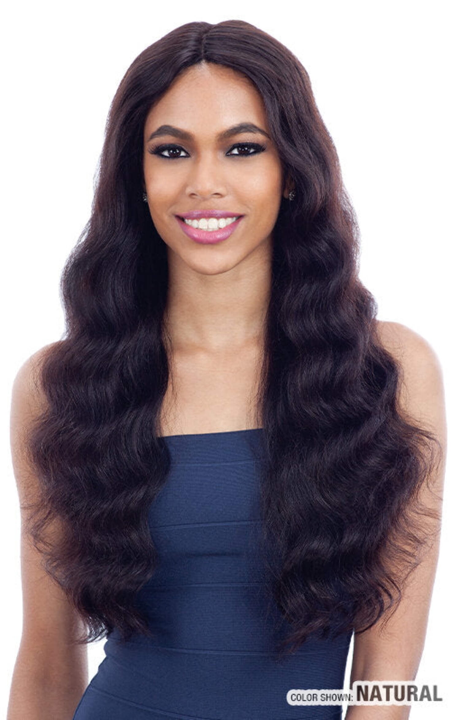 NIB NWT The Wig Lace Front Brazilian 100% Human Natural Blend Hair Naked Brazilian Natural Human Hair HD Lace Front Wig Della  main image 2