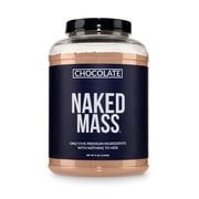 NAKED Chocolate Mass Gainer - All Natural Weight Gainer Protein Powder - 8lb Bulk, GMO Free, Gluten Free & Soy Free. No Artificial Ingredients - 1,360 Calories