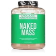 thumbnail interactive-video image 1 of NAKED Chocolate Peanut Butter Vegan Mass - 1,290 Calories, Nothing Artificial, All Natural Chocolate PB Weight Gainer Protein Powder - 8LB Bulk, GMO Free, Gluten Free & Soy Free - 11 Servings, 1 of 9