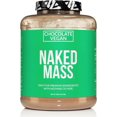 thumbnail image 1 of NAKED Mass - Chocolate Vegan Weight Gainer - 8Lb Bulk, GMO Free, Gluten Free, Soy Free & Dairy Free. No Artificial Ingredients - 1,280 Calories - 11 Servings, 1 of 10