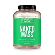 NAKED Mass - Chocolate Vegan Weight Gainer - 8Lb Bulk, GMO Free, Gluten Free, Soy Free & Dairy Free. No Artificial Ingredients - 1,280 Calories - 11 Servings