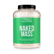 NAKED Mass - Vanilla Vegan Weight Gainer - 8Lb Bulk, GMO Free, Gluten Free, Soy Free & Dairy Free. No Artificial Ingredients - 1,230 Calories - 11 Servings