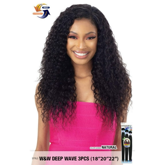 NAKED - NATURE WET AND WAVY DEEP WAVE 3PCS (18"20"22")