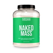 NAKED Vegan Mass - Natural Vegan Weight Gainer Protein Powder - 8Lb Bulk, GMO Free, Gluten Free, Soy Free & Dairy Free. No Artificial Ingredients - 1,230 Calories - 11 Servings