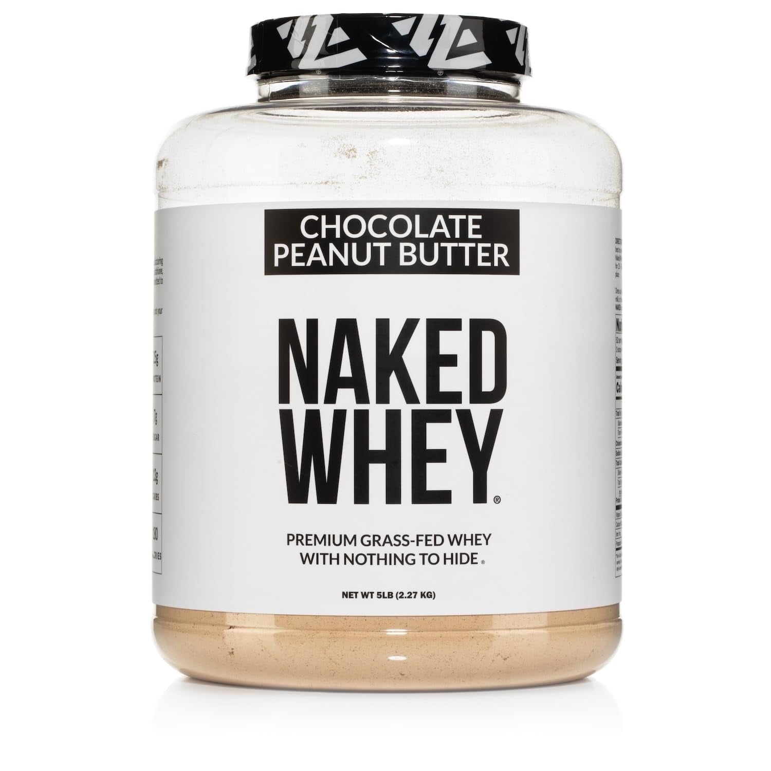 NAKED Whey Chocolate Peanut Butter Grass Fed Whey Protein Powder, No GMO, No Soy, and Gluten Free, Aid Growth and Recovery - 52 Servings