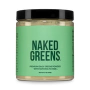 NAKED nutrition Super Greens Powder Organic Greens Supplement - Only 10 Premium Ingredients - Vegan, Non-GMO, Prebiotic and Probiotic - 35 Servings