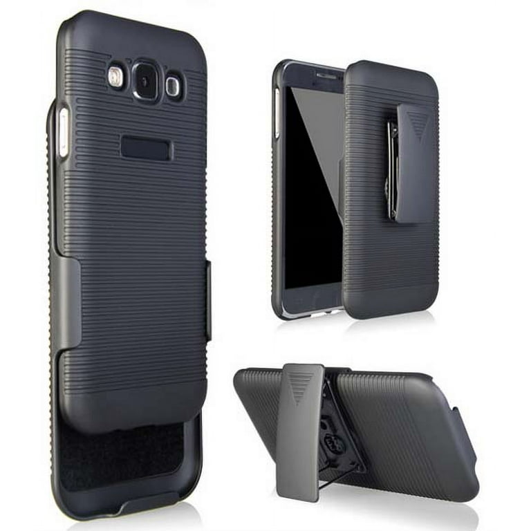 Nakedcellphone Case With Stand And Belt Clip Holster For Samsung