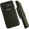 thumbnail image 1 of NAKEDCELLPHONE'S BLACK RIBBED RUBBERIZED HARD SHELL CASE COVER + BELT CLIP HOLSTER STAND FOR SAMSUNG GALAXY NOTE 5 PHONE (SM-N920), 1 of 10