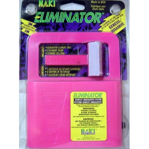 NAKI Eliminator Cleaning Kit for Sega Genesis and Sega Megadrive System Consoles and Games