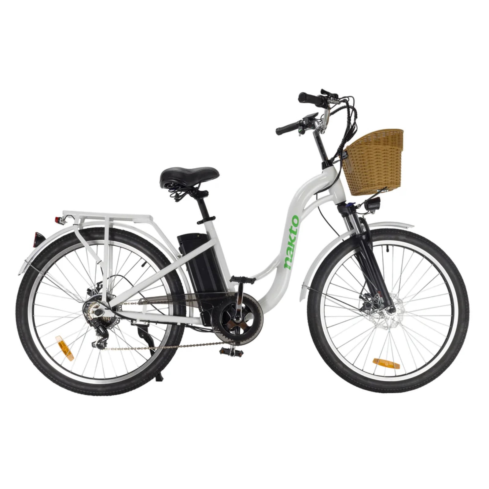 NAKTO Camel 2 26" Electric Bike for Adults 500W Motor 48V 10Ah Battery 25 Miles Range 20 MPH 7-Speed Shimano Front Suspension Commuting Ebike