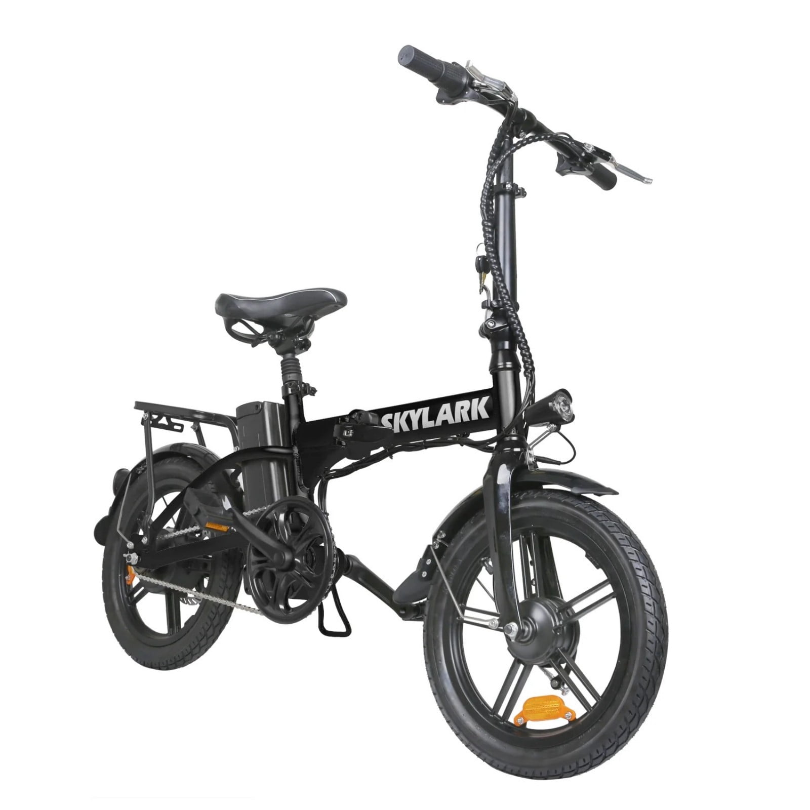 NAKTO Skylark 2 Folding Electric Bike for Adults 500W Motor 48V 8Ah Battery 20 MPH 20 Miles Range 16” Foldable Commuter Ebike Front & Rear Disc Brakes UL2849
