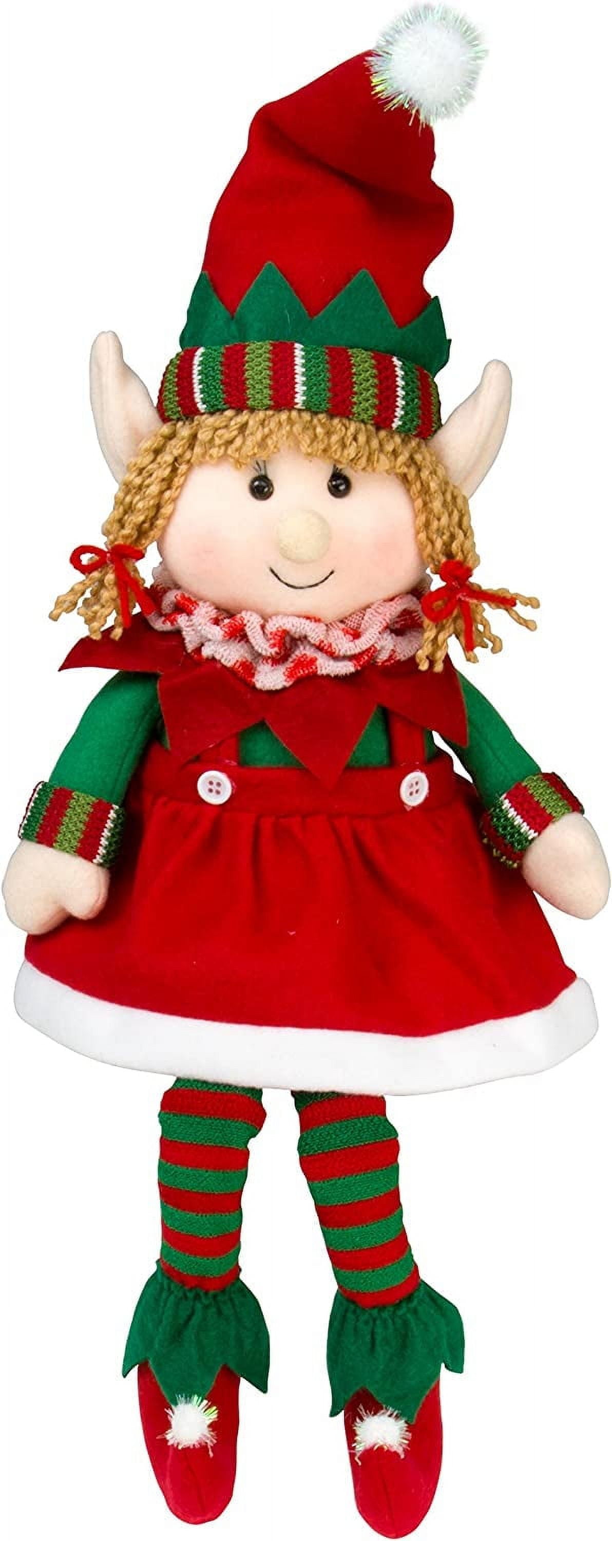 NAKYEOYO Elf Plush Christmas Stuffed Dolls, Boy and Girl Elves Holiday