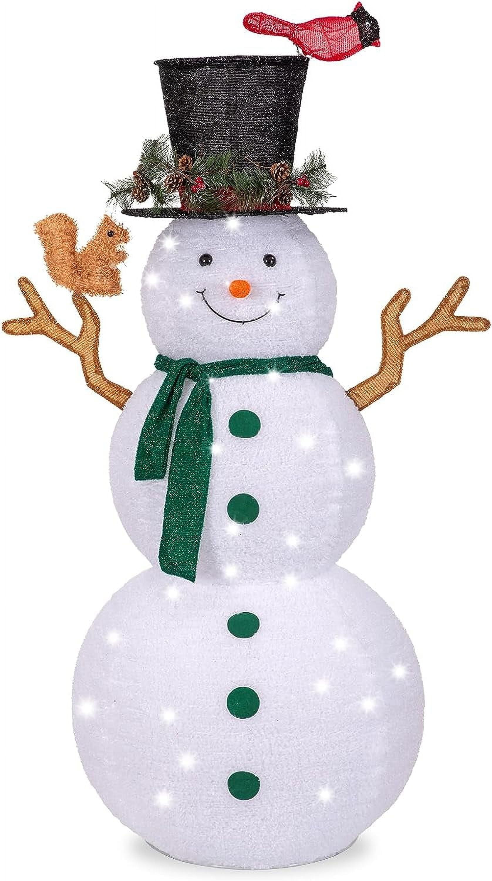 NALONE 6FT Lighted Snowman Lawn Ornament Decor with 200 LED