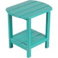 thumbnail image 1 of Nalone Adirondack Side Table 16.5" Outdoor Side Table HDPE Plastic Double Adirondack End Table Small Table for Patio (Aruba), 1 of 7