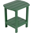 thumbnail image 1 of Nalone Adirondack Outdoor Side Table, HDPE Plastic and Double Adirondack End Table, Green, 1 of 7
