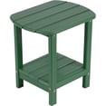 thumbnail image 1 of Nalone Adirondack Outdoor Side Table, HDPE Plastic and Double Adirondack End Table, Green, 1 of 4