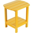 thumbnail image 1 of Nalone End Table Adirondack Small Side Table 16.5" Outdoor HDPE Plastic Small End Table for Home Living Room Bedroom Patio Farmhouse (Tangerine), 1 of 8