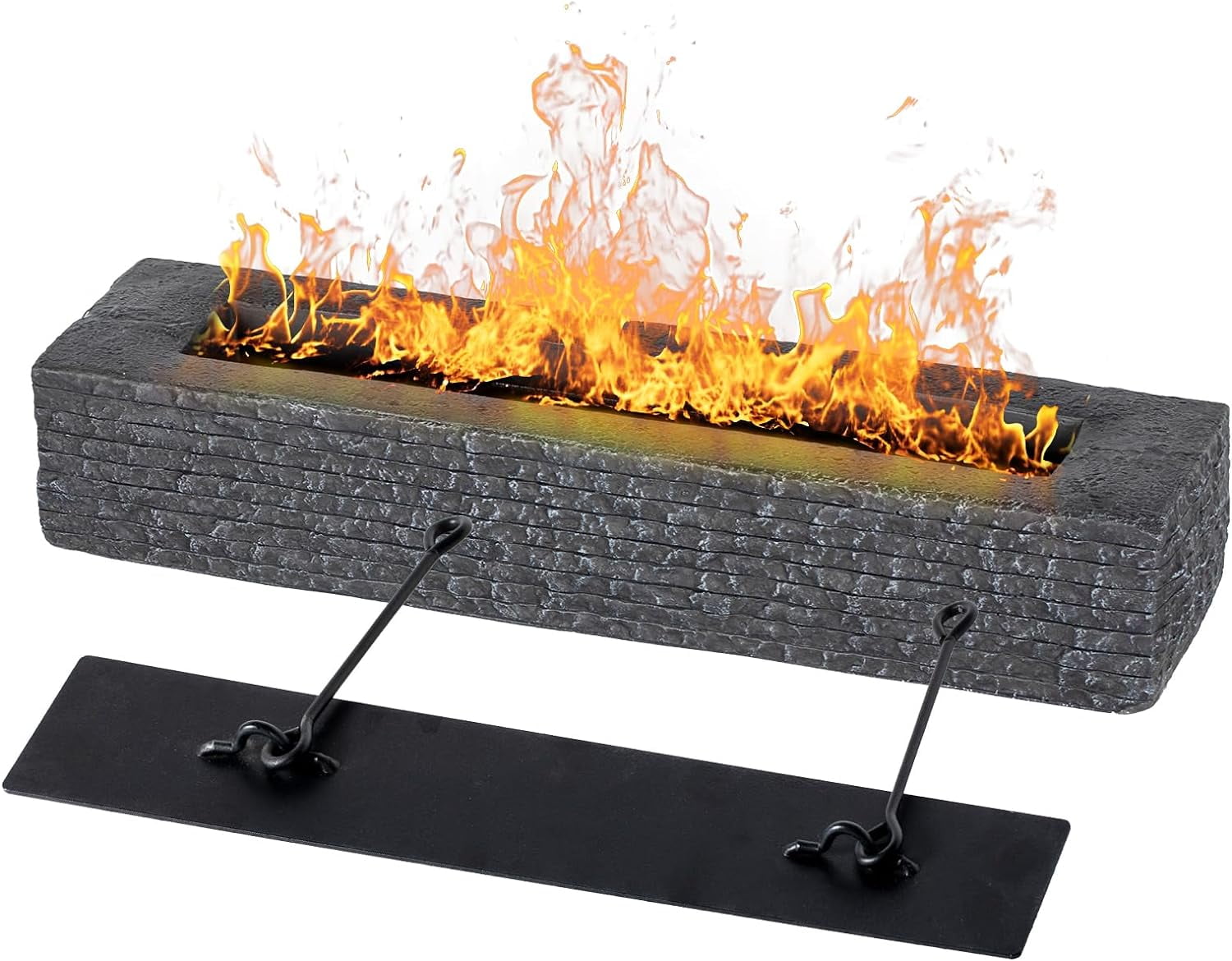 NALONE Large Rectangle Tabletop Fire Pit Outdoor Fireplace Table Top