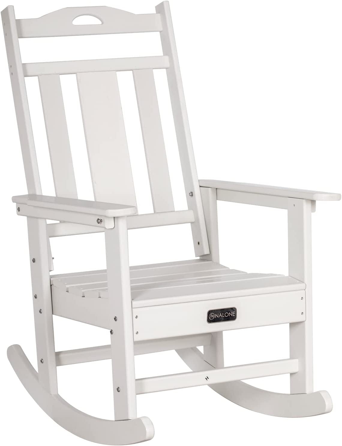 Nalone All-Weather Rocking Chair, HDPE, 350+ Lbs Capacity, Oversized ...