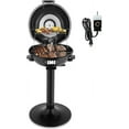 thumbnail image 1 of NALYL Indoor/Outdoor Electric Grill, 1600W Portable Removable Stand Grill with Double Layer Design for Countertops, BBQ, Patio & Backyard (Black), 1 of 10