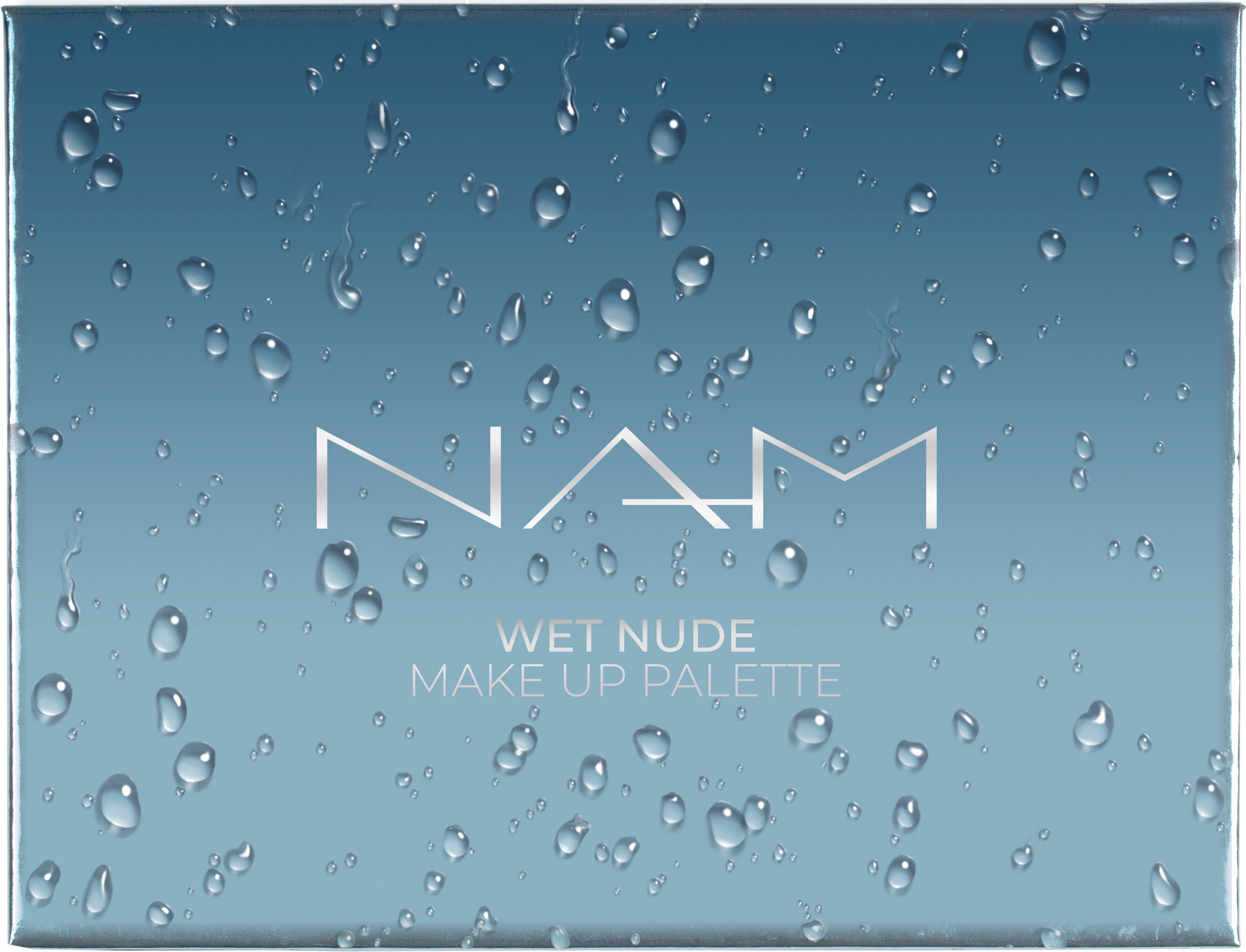 NAM Makeup Wet Nude Eyeshadow Palette with Blush and Highlighter, 17.5g