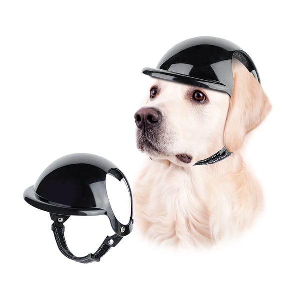 NAMASN Dog Helmet for Dog, Dog Motorcycle Helmet with Ear Holes and Adjustable Strap - L