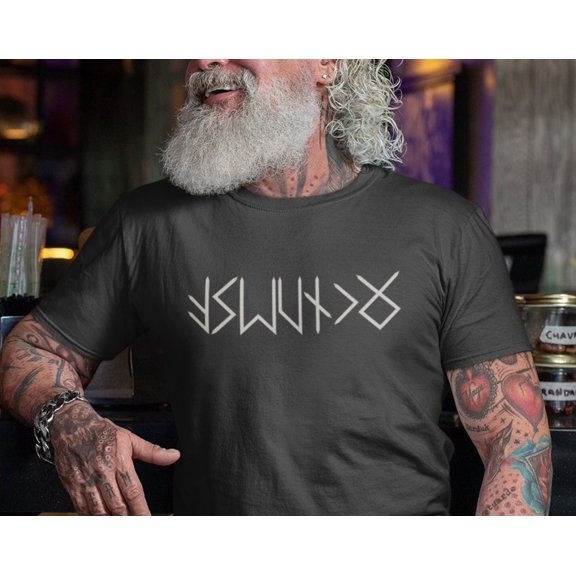 NAME in RUNES Viking TShirt Personalized Futhark Runes Tee Custom Norse Tee Shirt Custom V